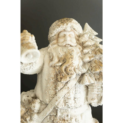 Faux Concrete Santa 18"t