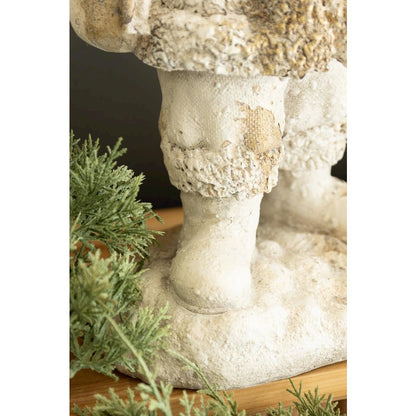 Faux Concrete Santa 18"t