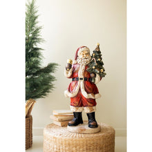 Faux Concrete Santa with Bell