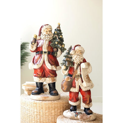 Faux Concrete Santa with List