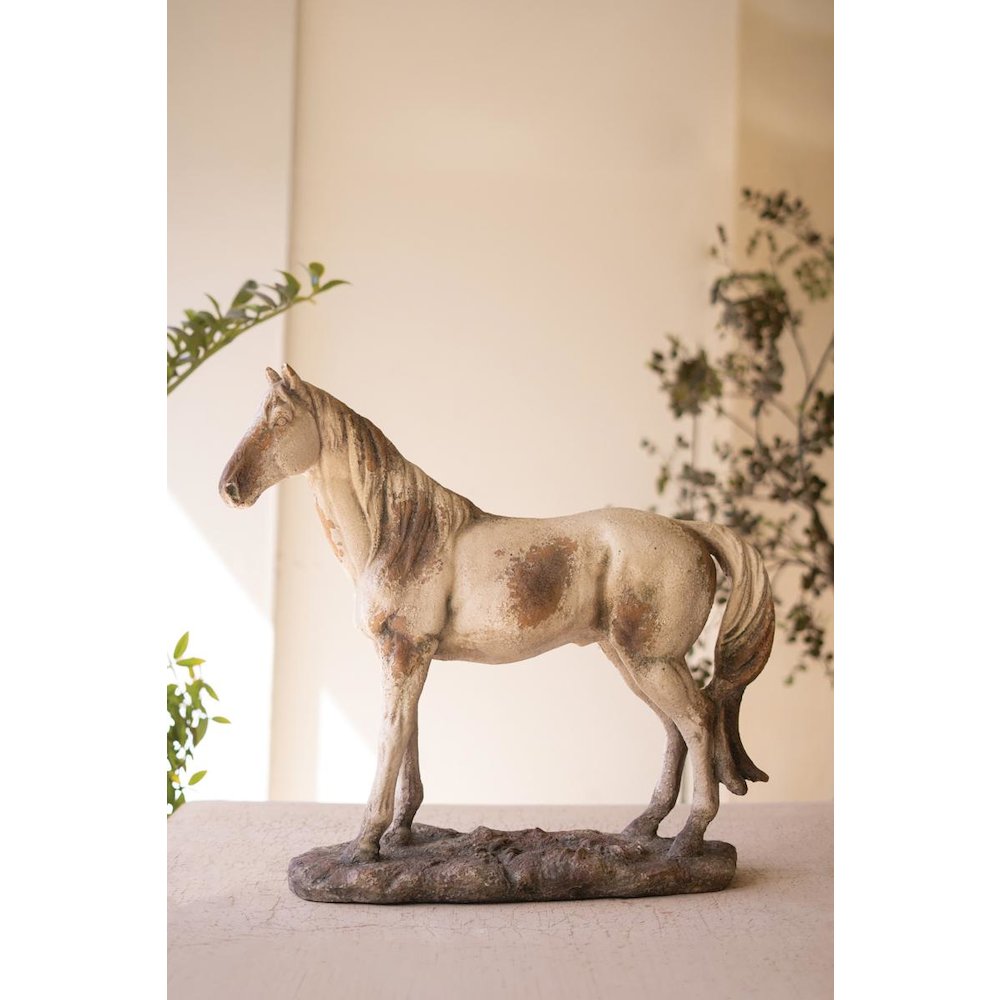 Faux Concrete Horse