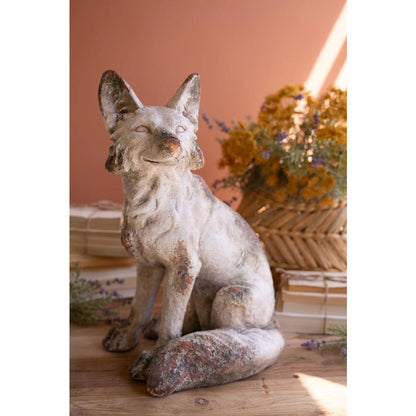 Faux Concrete Fox Sitting #2