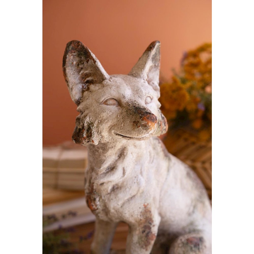 Faux Concrete Fox Sitting #2