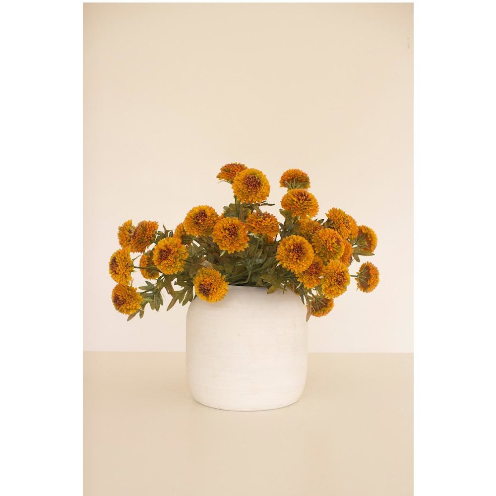 Bundle of Seven Artificial Dalhias - Mustard
