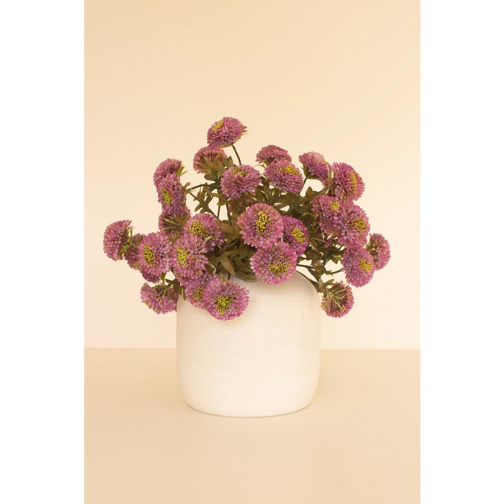 Bundle of Seven Artificial Dalhias - Purple