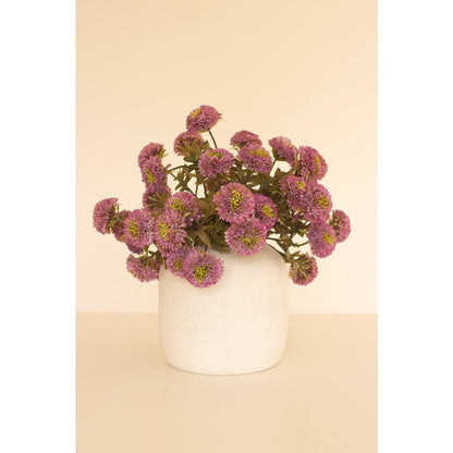 Bundle of Seven Artificial Dalhias - Purple