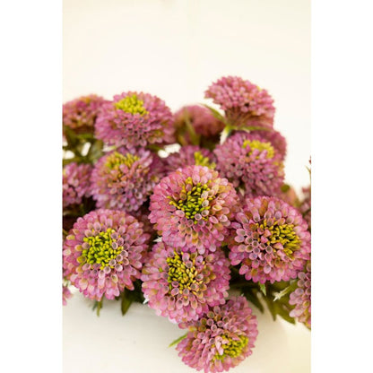 Bundle of Seven Artificial Dalhias - Purple