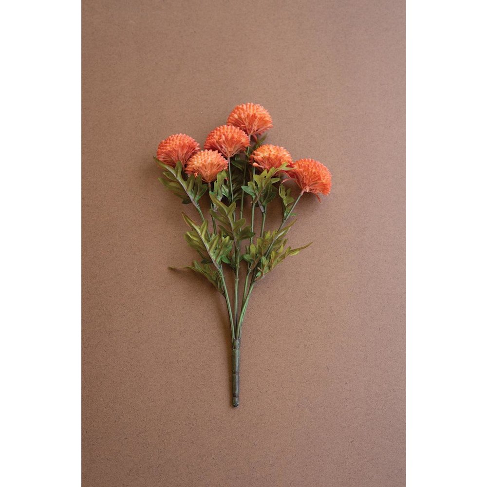 Bundle of Seven Artificial Dalhias - Orange