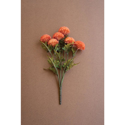 Bundle of Seven Artificial Dalhias - Orange