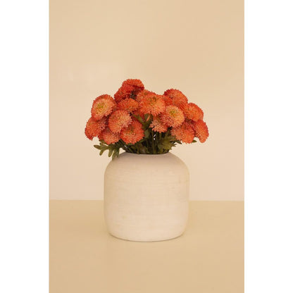 Bundle of Seven Artificial Dalhias - Orange