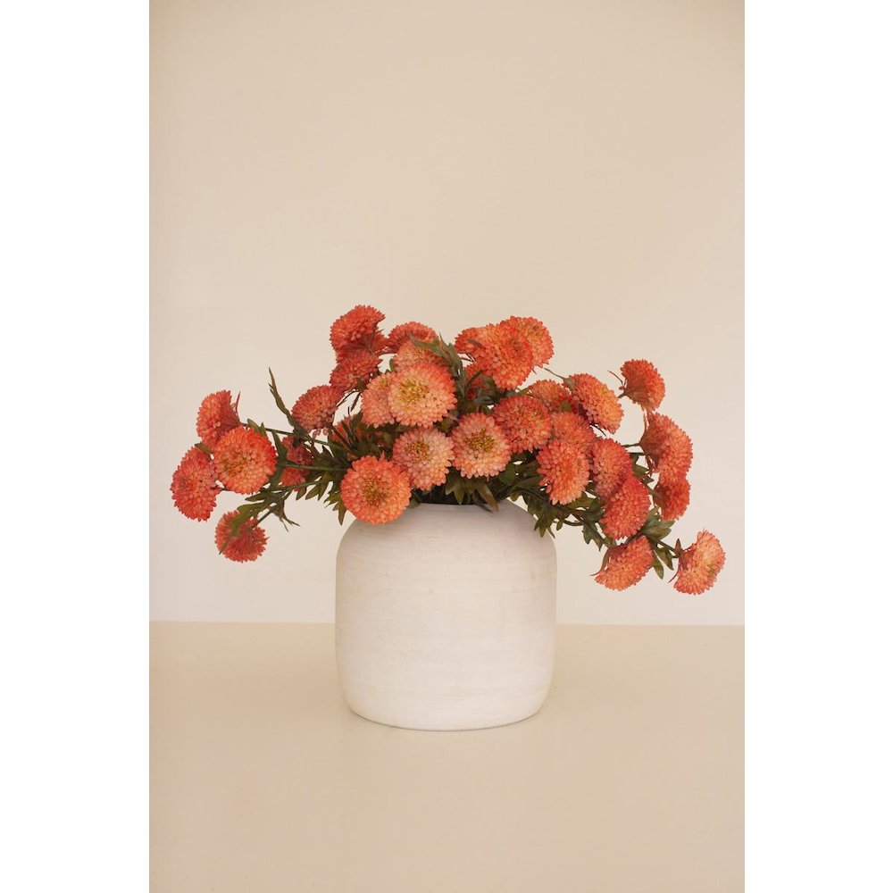 Bundle of Seven Artificial Dalhias - Orange