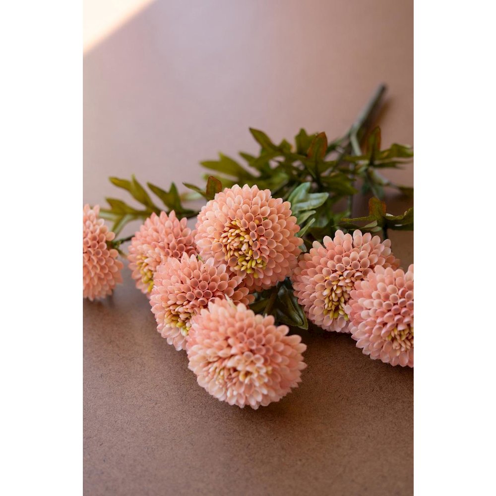 Bundle of Seven Artificial Dalhias - Light Pink