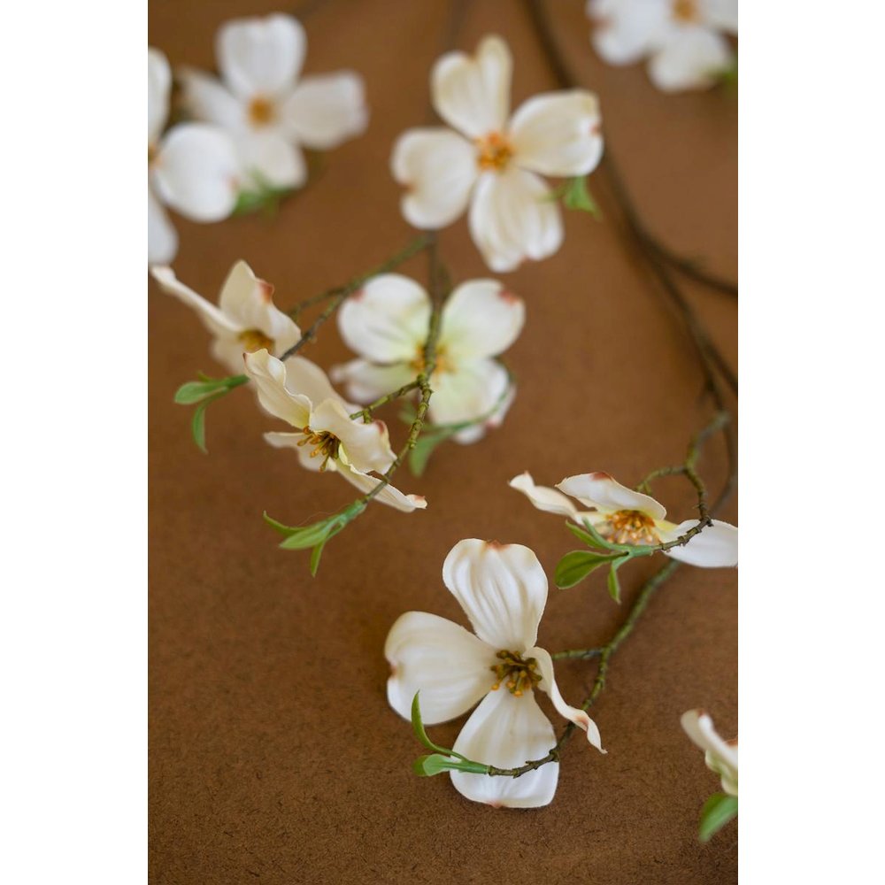 Artificial Dogwood Spray - White