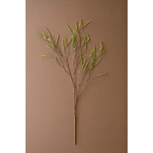 Artificial Willow Flowers Spray - Green