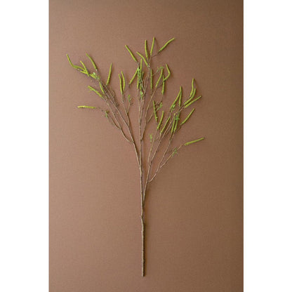 Artificial Willow Flowers Spray - Green