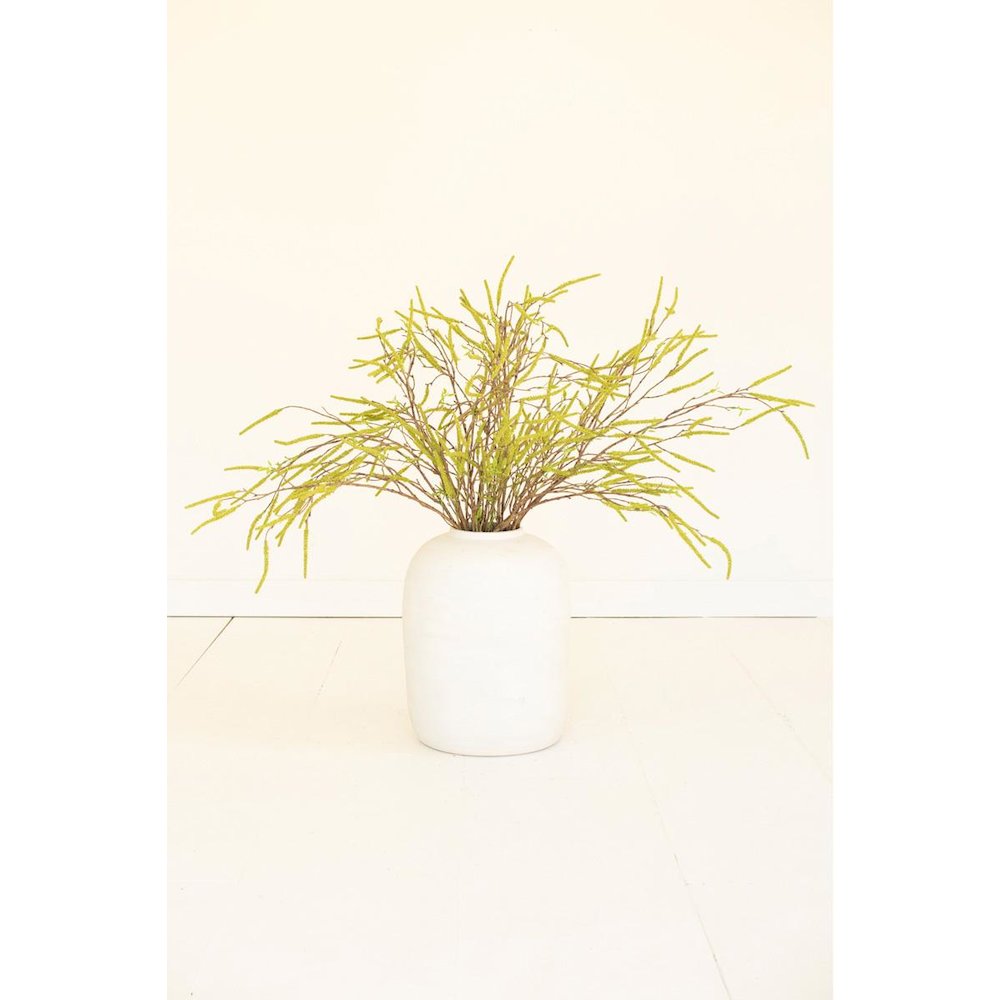 Artificial Willow Flowers Spray - Green