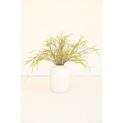 Artificial Willow Flowers Spray - Green