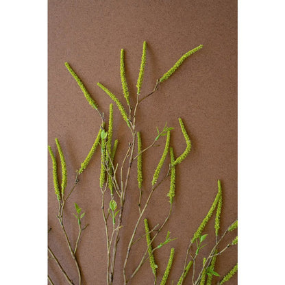 Artificial Willow Flowers Spray - Green
