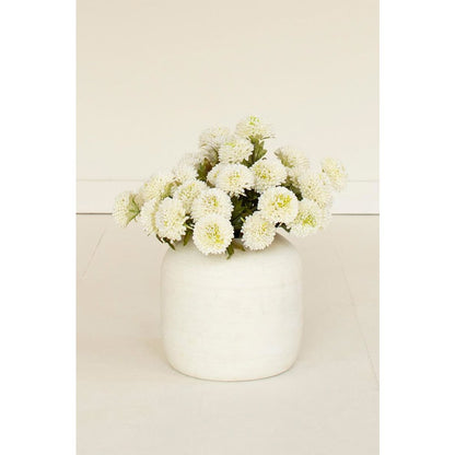 Bundle of Seven Artificial Dalhias - White