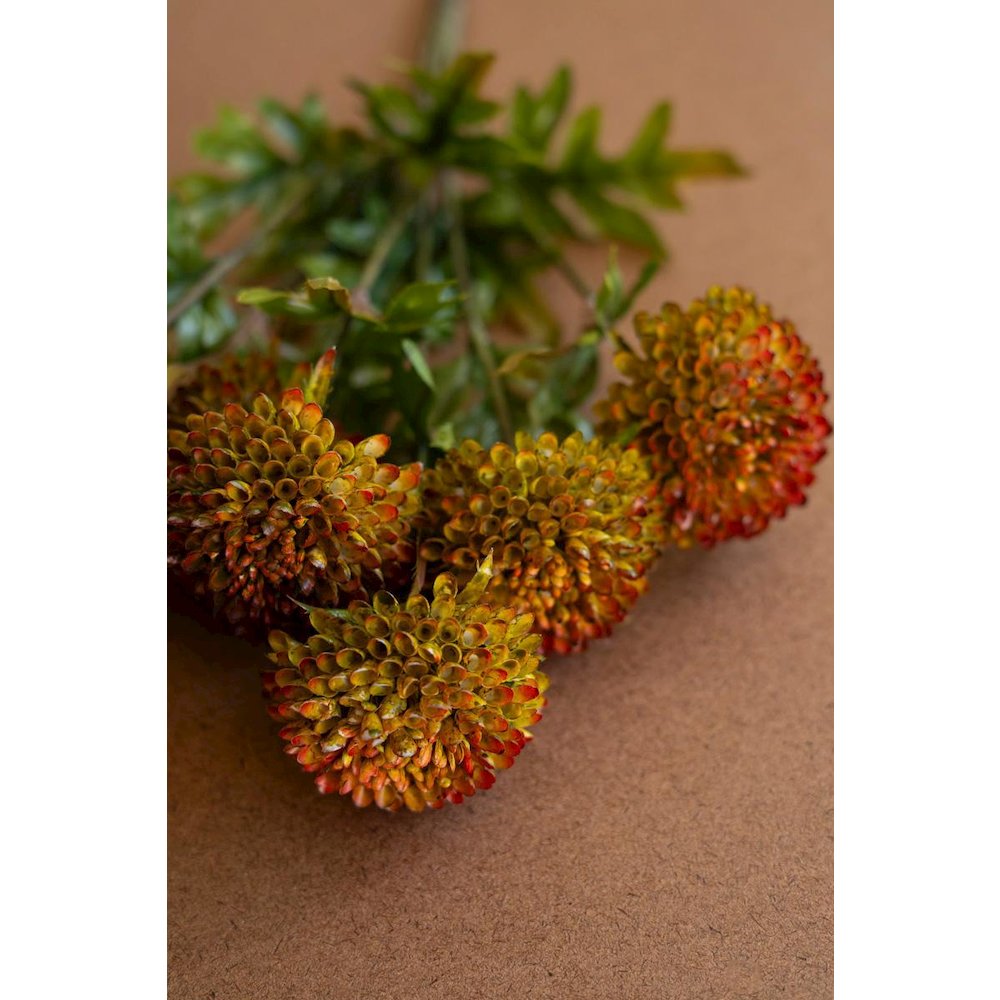 Bundle of Seven Artificial Dalhias - Auburn