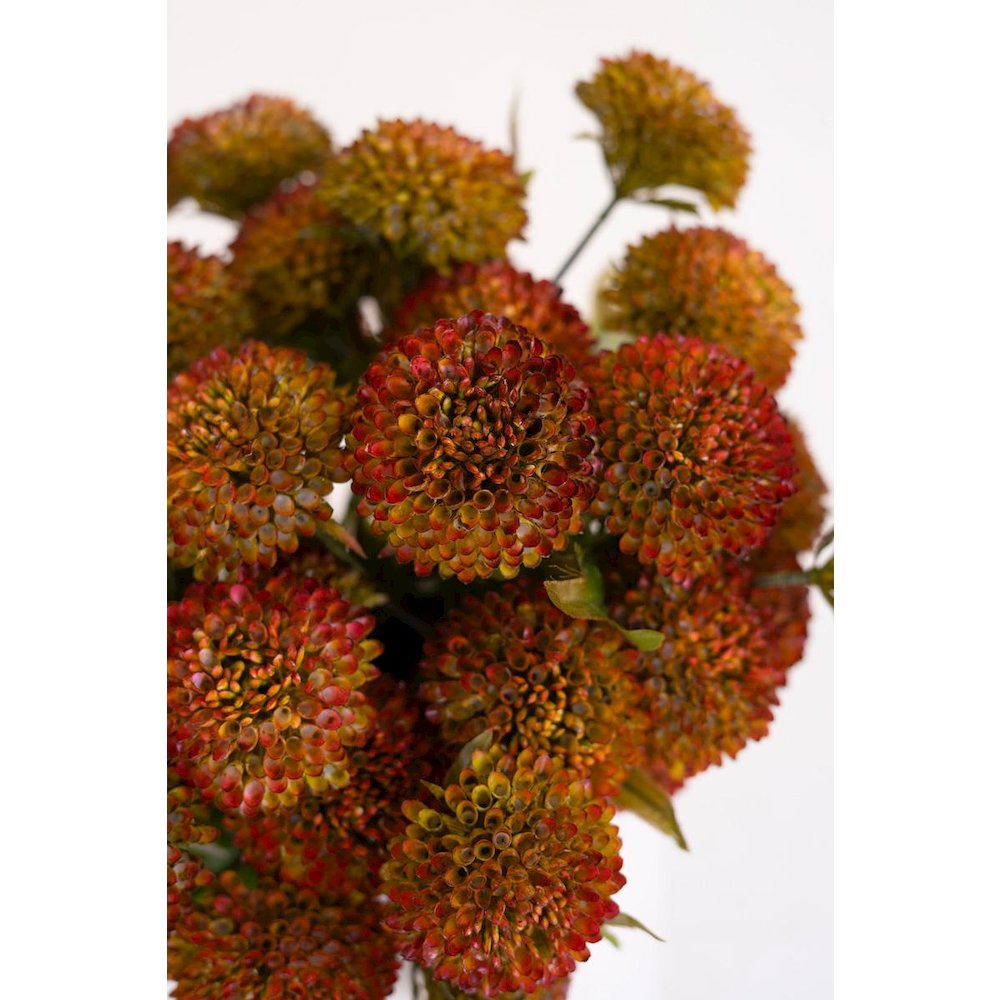 Bundle of Seven Artificial Dalhias - Auburn