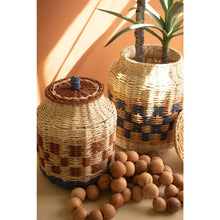 Set of Two Twisted Paper Canisters