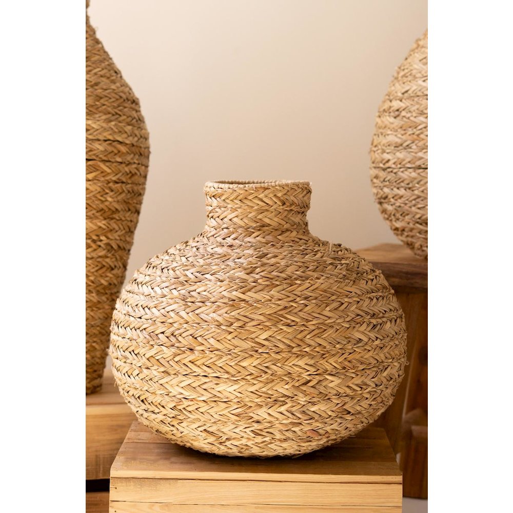 Set of Three Twisted Paper Vessels