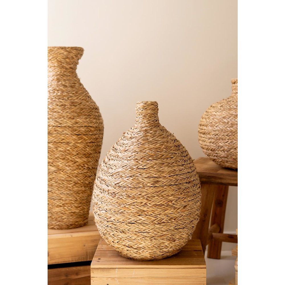 Set of Three Twisted Paper Vessels