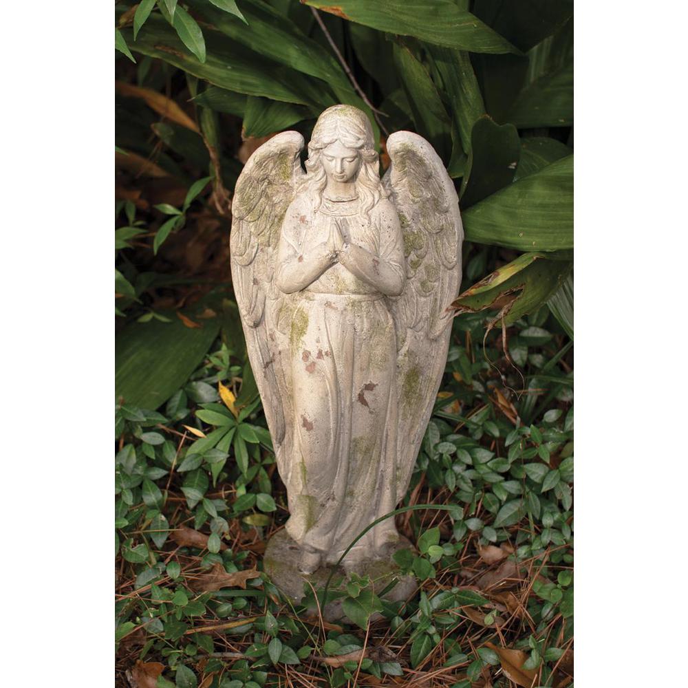 Faux Concrete Angel Yard Art