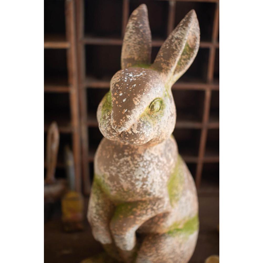 Faux Concrete Rabbit - Head Forward