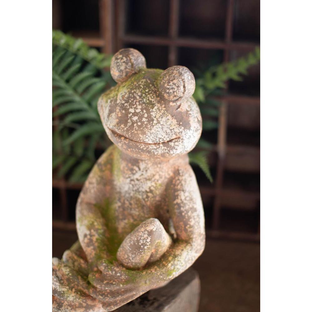 Faux Concrete Frog - Small