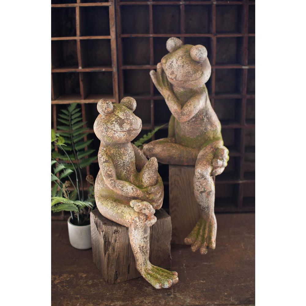 Faux Concrete Frog - Small