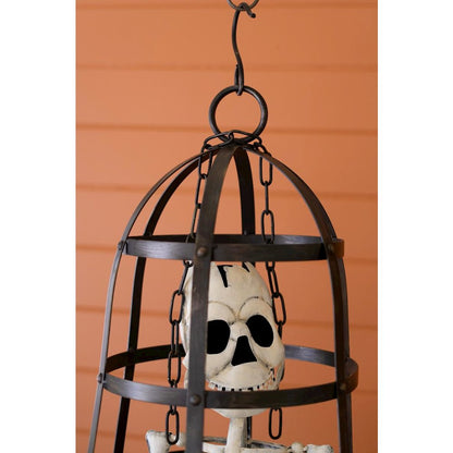 Halloween Skeleton in a Cage