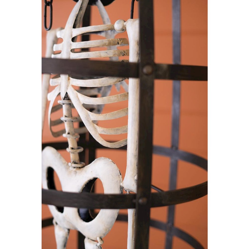 Halloween Skeleton in a Cage