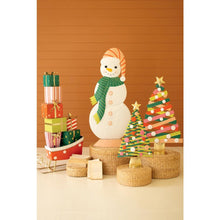 Set of Two Painted Metal Christmas Trees #2