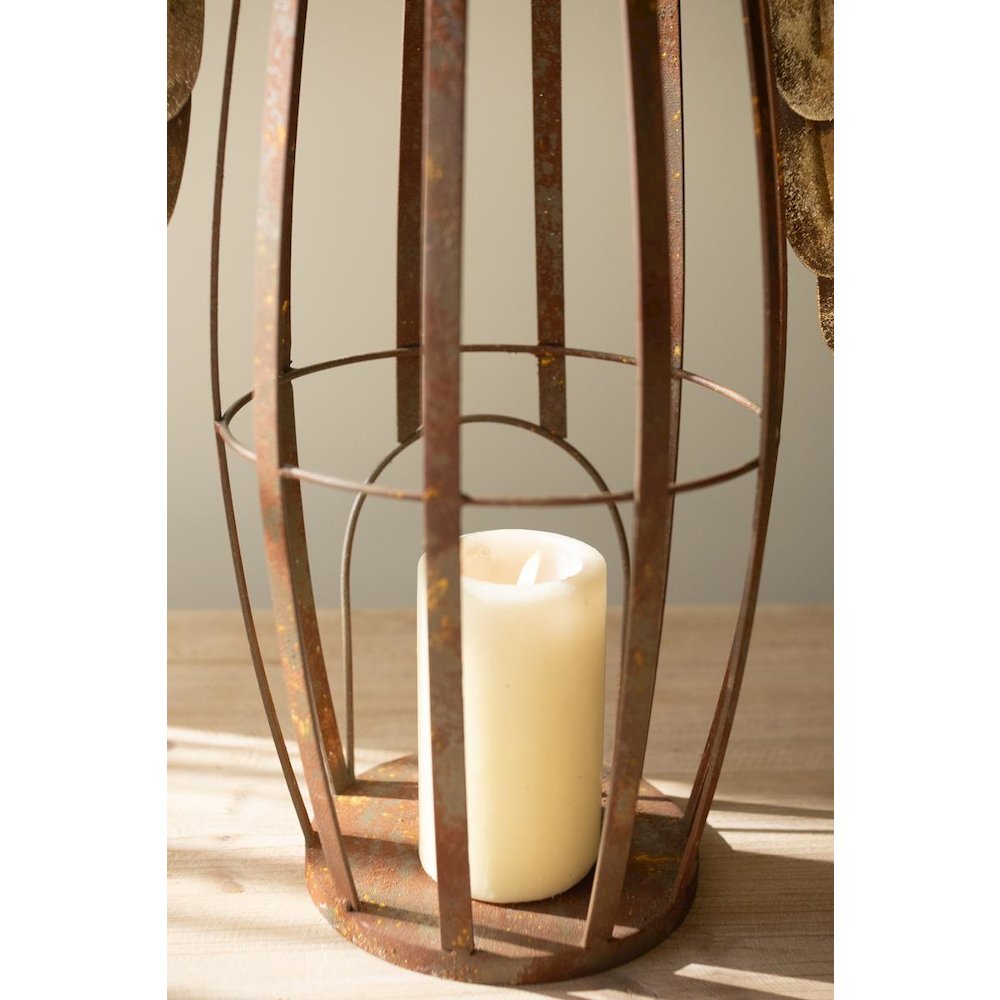 Rustic and Gold Painted Christmas Angel