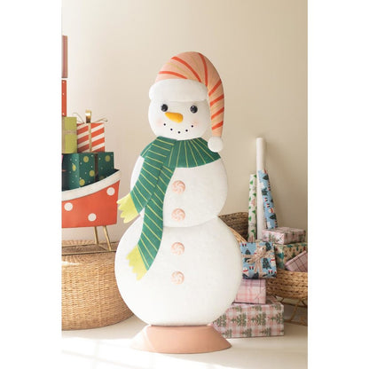 Large Metal Colorful Snowman
