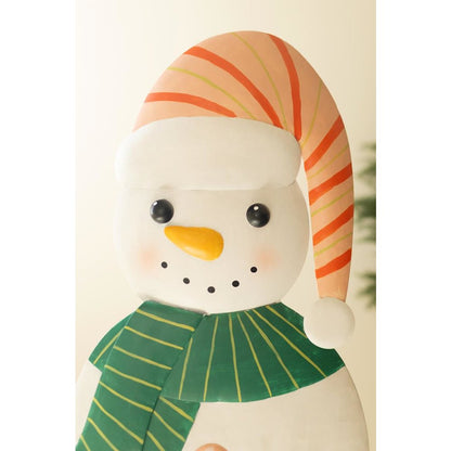 Large Metal Colorful Snowman