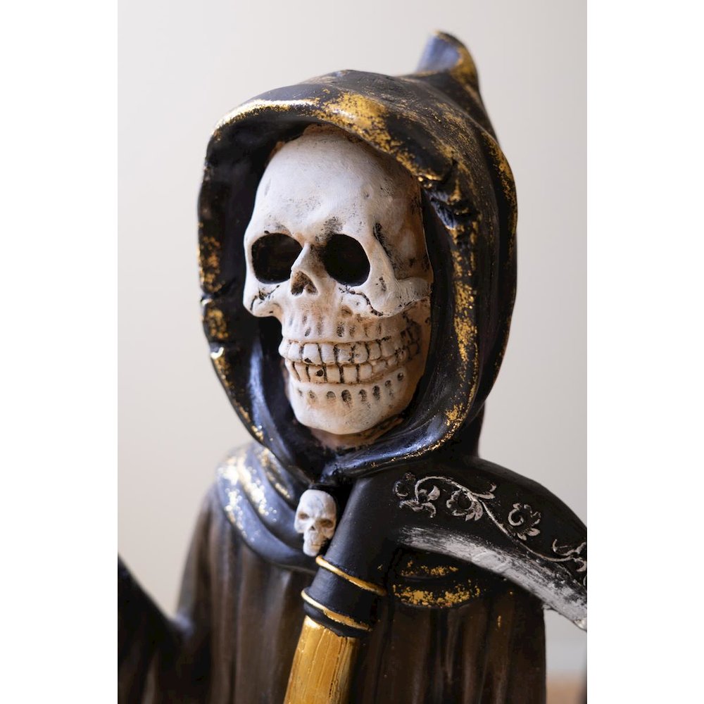 Set of Two Poly Resin Halloween Grim Reapers