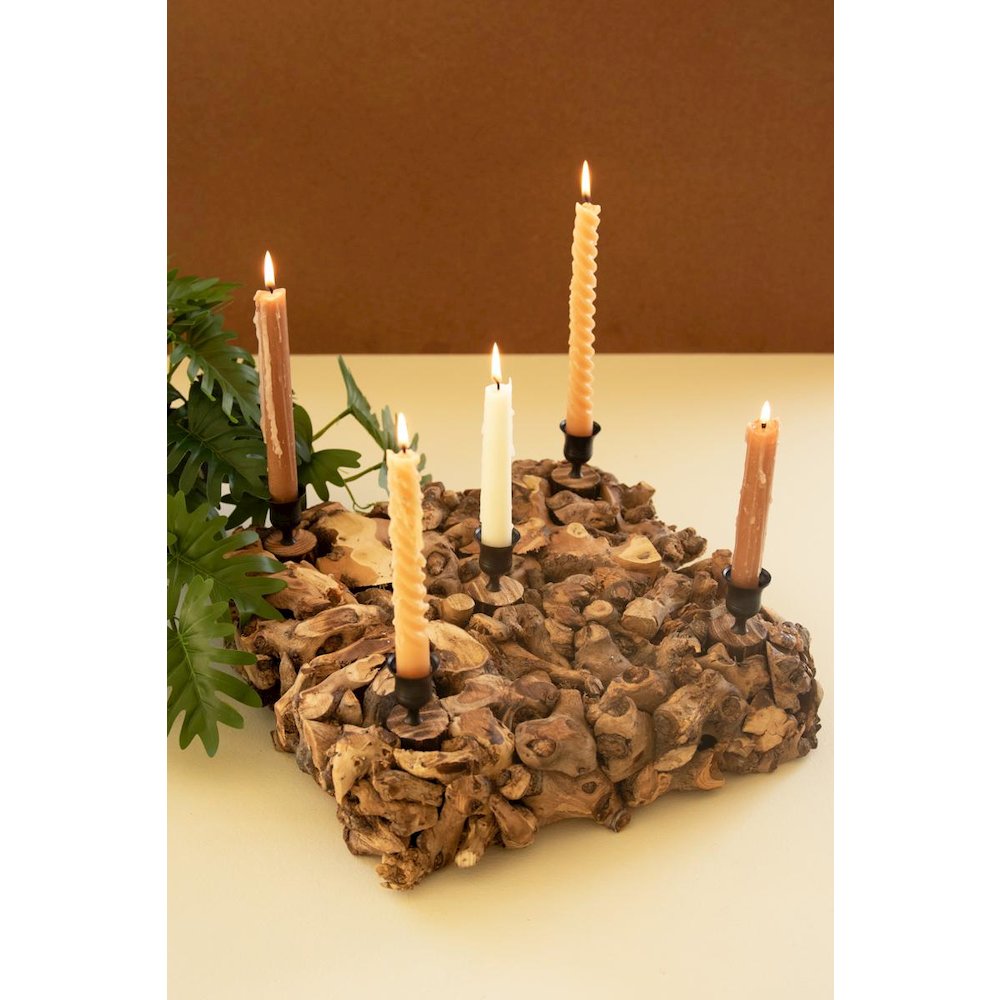 Mulberry Root Taper Candelabra