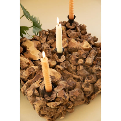 Mulberry Root Taper Candelabra