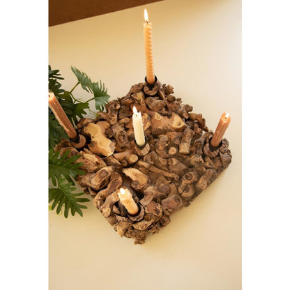 Mulberry Root Taper Candelabra