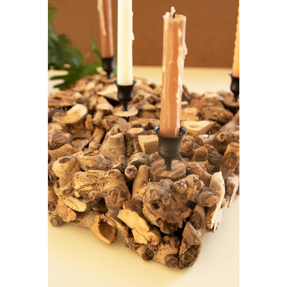 Mulberry Root Taper Candelabra