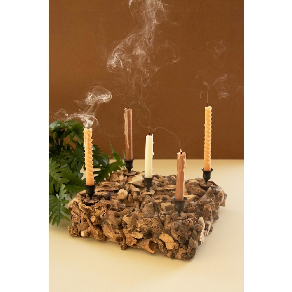 Mulberry Root Taper Candelabra