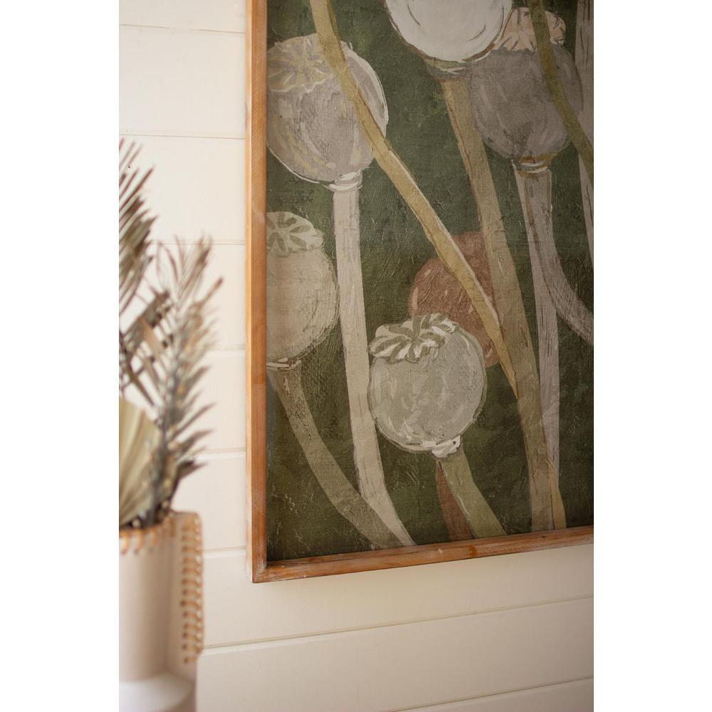 Poppy Print Under Glass