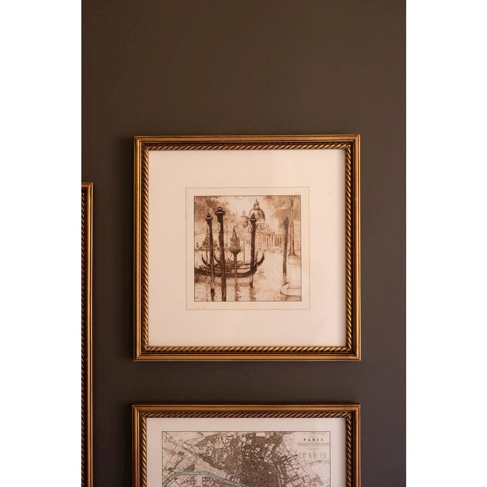 Set 5 Mixed Framed Europe Gallery Wall Prints Under Glass