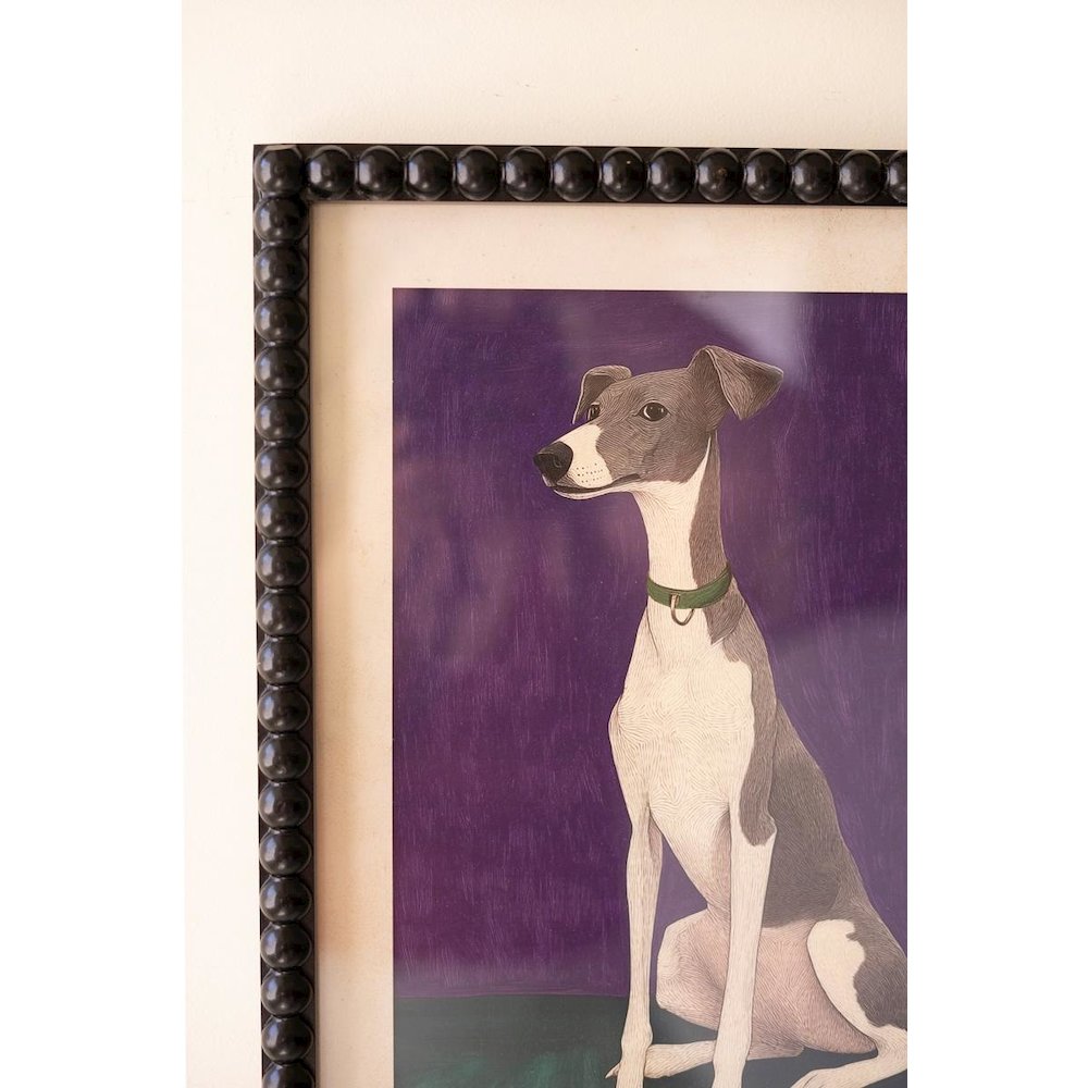 Set Of Four Framed Hound Prints Under Glass