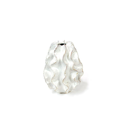 Ceramic Ruffle Vase - Small