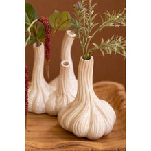 Set of Two Ceramic Garlic Bud Vases