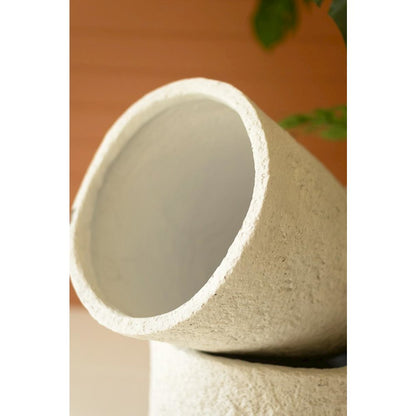 Set of Three Stone Composite Planters